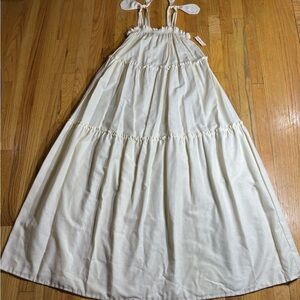 NOS Vintage 1970s Gilligan & O’Malley Prairie Maxi Dress Elastic Bodice Boho USA